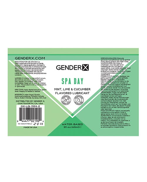 Evolved Novelties INC Gender X Flavored Lube - Spa Day Lubes