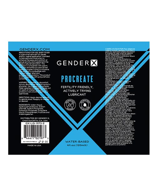 Evolved Novelties INC Gender X Procreate - 4 Oz Lubes