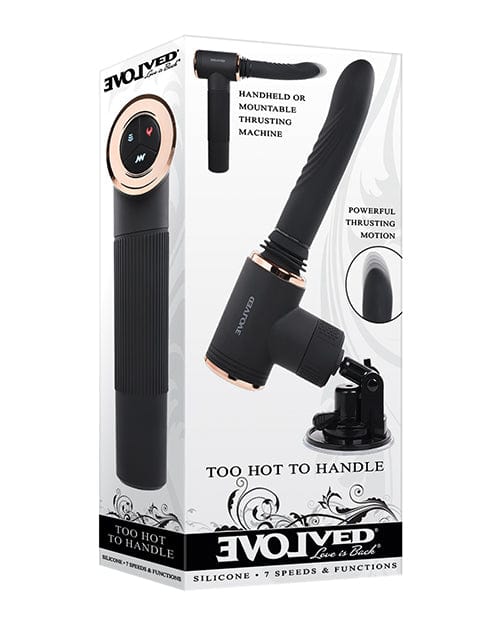 Evolved Novelties INC Evolved Too Hot To Handle Thrusting Machine - Black More