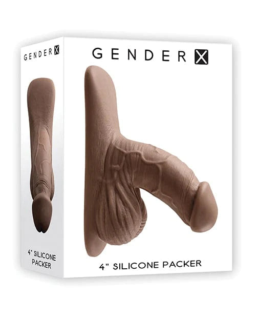 Evolved Novelties INC Gender X 4" Silicone Packer - Dark More