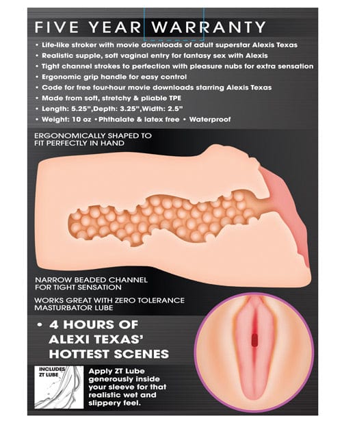 Evolved Novelties INC Zero Tolerance Alexis Texas Movie Download W-realistic Vagina Stroker Penis Toys