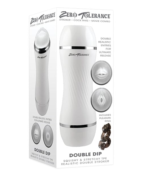 Evolved Novelties INC Zero Tolerance Double Dip Stroker - White Penis Toys