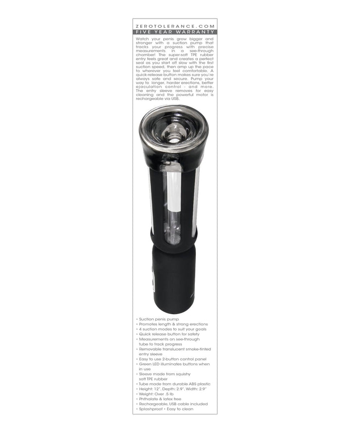 Evolved Novelties INC Zero Tolerance Pump It Up Suction Penis Pump - Black Penis Toys