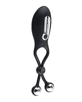 Evolved Novelties INC Zero Tolerance The Big Bang Adjustable Tapping Ring W-steel Balls - Black Penis Toys