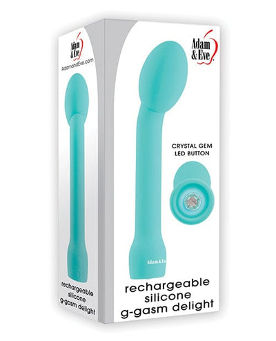 Evolved Novelties INC Adam & Eve G-gasm Delight Rechargeable Silicone G Spot Vibe - Teal Vibrators