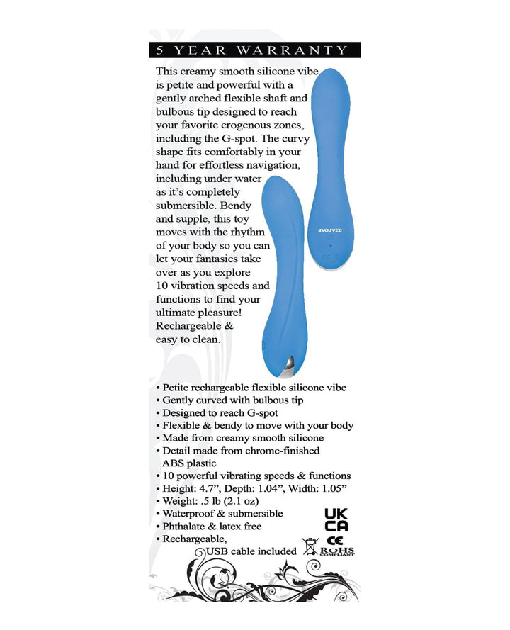 Evolved Novelties INC Evolved Blue Crush Petite Vibe - Blue Vibrators