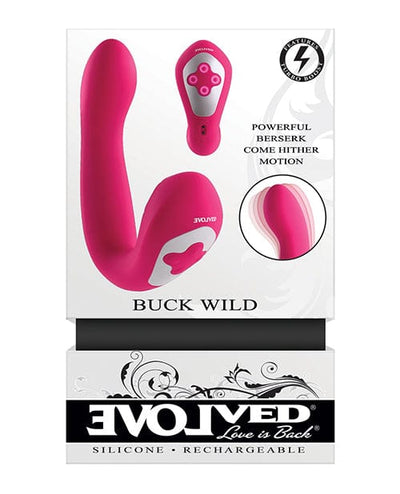 Evolved Novelties INC Evolved Buck Wild Come Hither Dual End Massager - Pink Vibrators