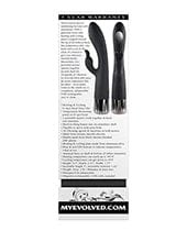 Evolved Novelties INC Evolved Heat Up &amp; Chill G-spot Rabbit - Black Vibrators