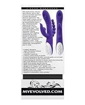 Evolved Novelties INC Evolved Lick Me Triple Stim Vibe - Purple Vibrators