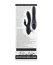 Evolved Novelties INC Evolved Rabbit Hole Triple Stimulation Vibrator - Black Vibrators