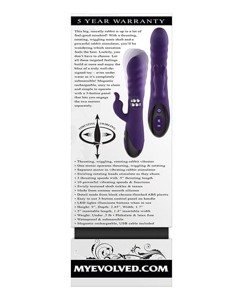 Evolved Novelties INC Evolved Rascally Rabbit - Purple Vibrators
