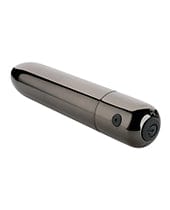Evolved Novelties INC Evolved Real Simple Rechargeable Bullet - Black Chrome Vibrators