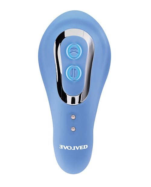 Evolved Novelties INC Evolved Tap &amp; Thrust Dual Vibe - Blue Vibrators