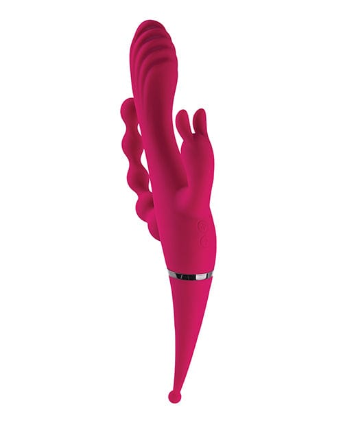 Evolved Novelties INC Gender X Four By Four Vibrator - Burgundy Vibrators