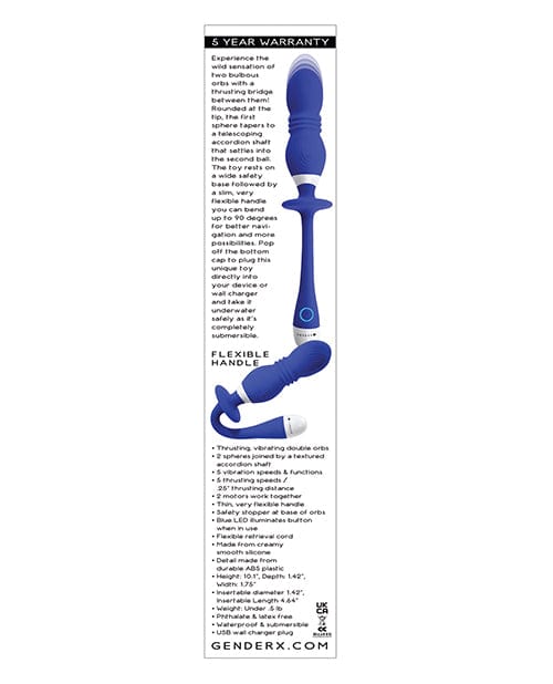 Evolved Novelties INC Gender X Play Ball - Blue Vibrators