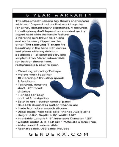 Evolved Novelties INC Gender X True Blue - Blue Vibrators