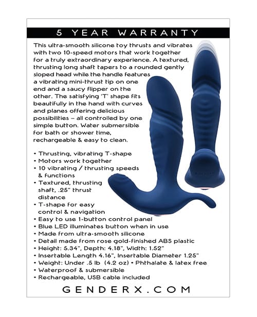 Evolved Novelties INC Gender X True Blue - Blue Vibrators