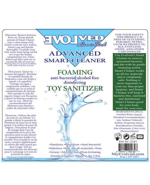 Evolved Novelties Smart Cleaner Foaming - 8oz More