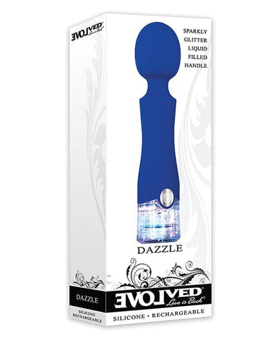 Evolved Novelties Evolved Dazzle Rechargeable Wand - Blue Vibrators