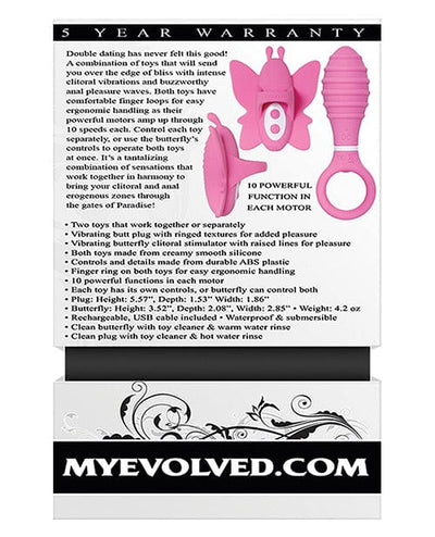 Evolved Novelties Evolved Double Date Kit - Pink Vibrators