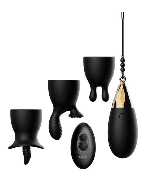 Evolved Novelties Evolved Egg Citement Rechargeable Bullet - Black-Gold Vibrators