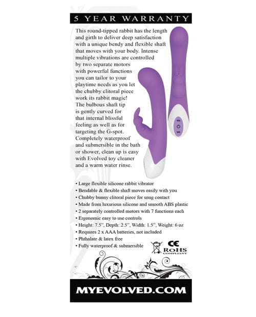 Evolved Novelties Evolved Enchanted Bunny - Purple Vibrators