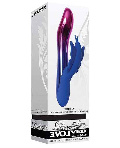Evolved Novelties Evolved Firefly Dual Stim - Blue Vibrators