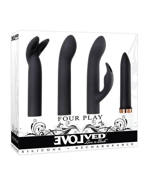 Evolved Novelties Evolved Four Play Kit - Black-Rose Gold Vibrators