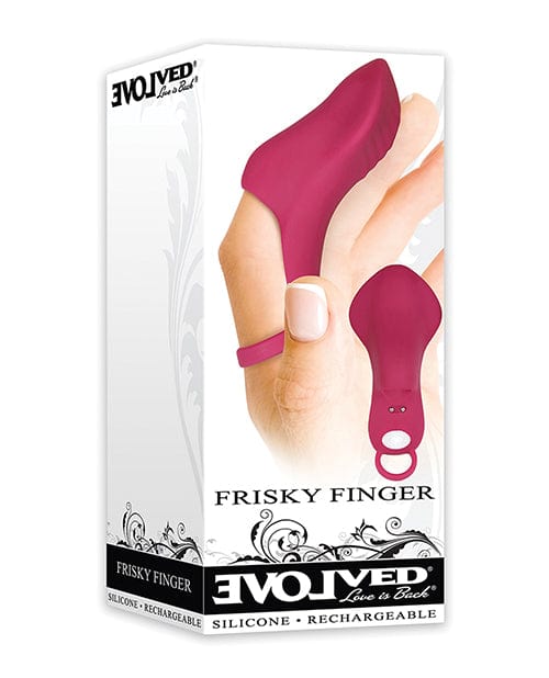 Evolved Novelties Evolved Frisky Finger Rechargeable Bullet - Burgundy Vibrators
