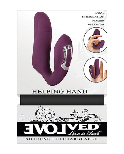 Evolved Novelties Evolved Helping Hand - Purple Vibrators