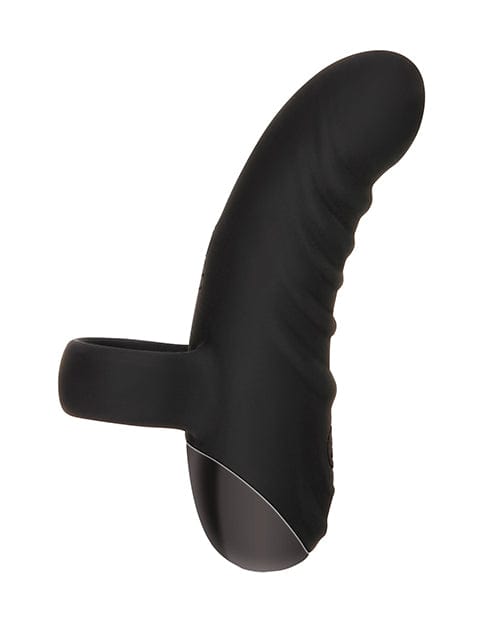 Evolved Novelties Evolved Hooked On You Curved Finger Vibrator - Black Vibrators