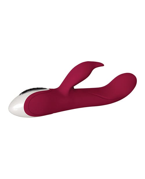 Evolved Novelties Evolved Inflatable Bunny Dual Stim Rechargeable - Burgundy Vibrators