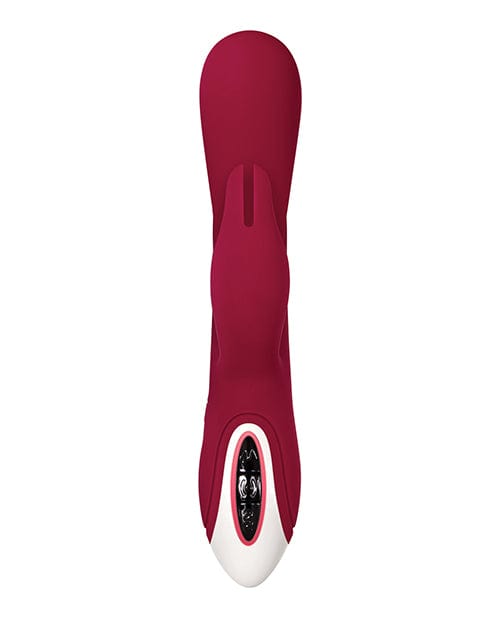 Evolved Novelties Evolved Inflatable Bunny Dual Stim Rechargeable - Burgundy Vibrators