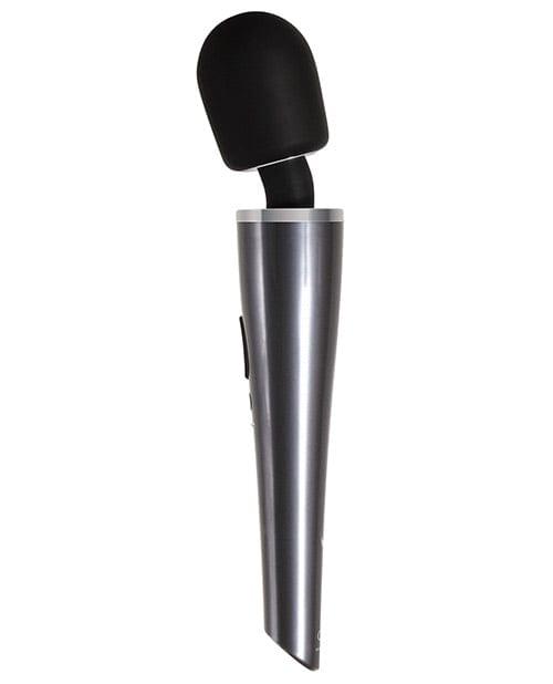 Evolved Novelties Evolved Mighty Metallic Wand - Gray-Black Vibrators