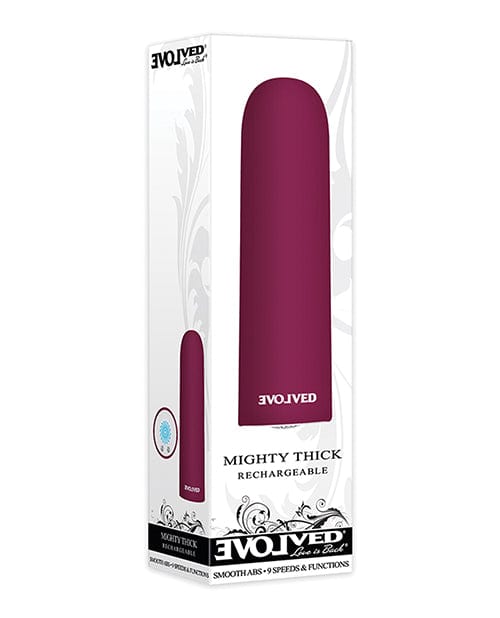 Evolved Novelties Evolved Mighty Thick Bullet - Burgundy Vibrators