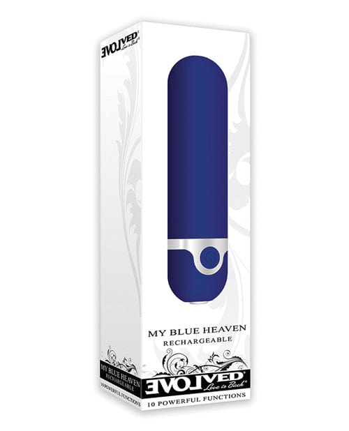 Evolved Novelties Evolved My Blue Heaven Rechargeable Bullet - Blue Vibrators