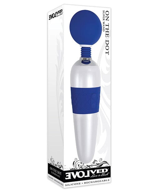 Evolved Novelties Evolved On The Dot Wand - Blue Vibrators