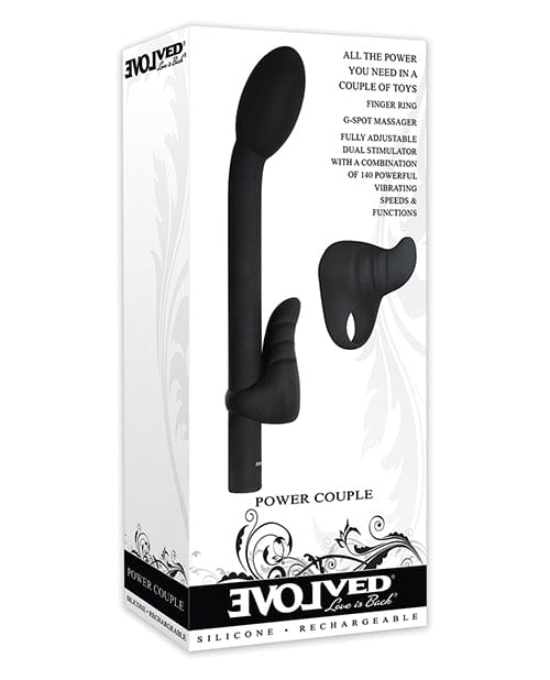 Evolved Novelties Evolved Power Couple Kit - Black Vibrators