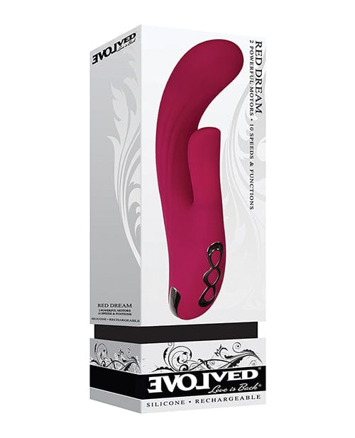 Evolved Novelties Evolved Red Dream Dual Stim - Burgundy Vibrators
