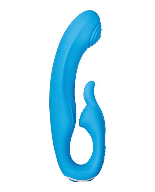 Evolved Novelties Evolved Sea Breeze Bunny Rechargeable Dual Stim - Blue Vibrators