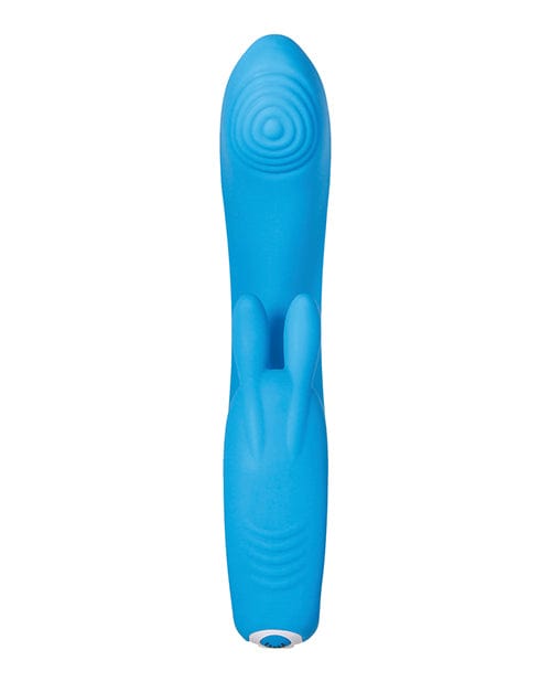 Evolved Novelties Evolved Sea Breeze Bunny Rechargeable Dual Stim - Blue Vibrators