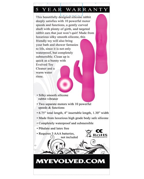 Evolved Novelties Evolved Sugar Bunny - Pink Vibrators