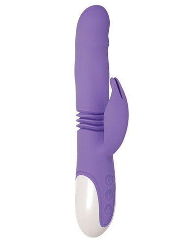 Evolved Novelties Evolved Thick & Thrust Bunny Dual Stim Rechargeable - Purple Vibrators