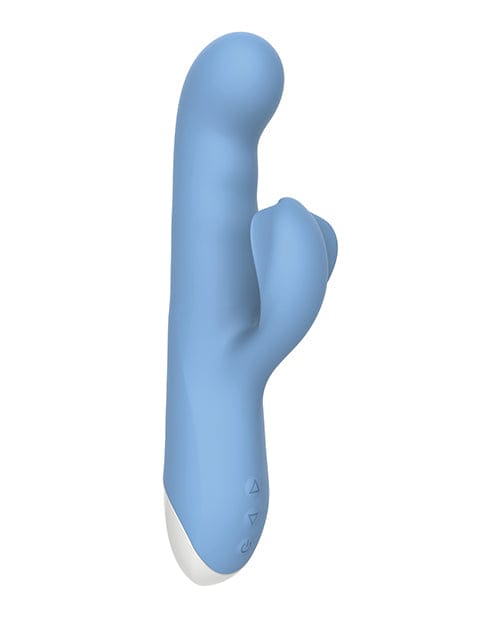 Evolved Novelties Evolved Thump N Thrust Rechargeable Dual Stim - Blue Vibrators