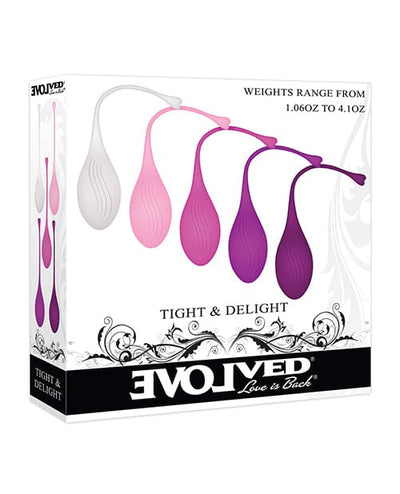 Evolved Novelties Evolved Tight & Delight 5 Piece Weighted Kegel Ball Set - Assorted Colors Vibrators