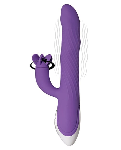 Evolved Novelties Evolved Tilt O Whirl Dual Stim - Purple Vibrators