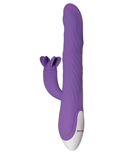 Evolved Novelties Evolved Tilt O Whirl Dual Stim - Purple Vibrators