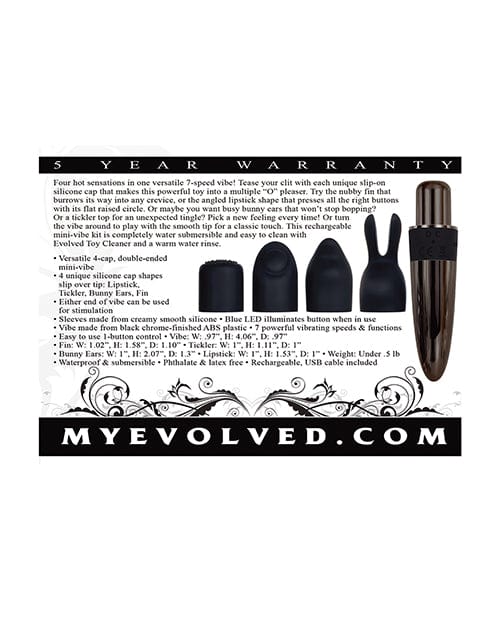 Evolved Novelties Evolved Tiny Treasures 5 Piece Silicone Kit Vibrators