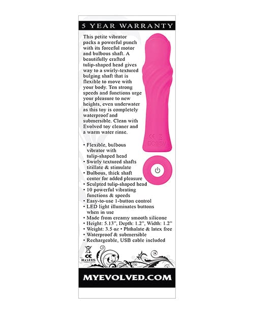 Evolved Novelties Evolved Twist &amp; Shout Rechargeable Bullet - Pink Vibrators