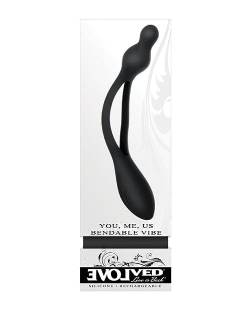 Evolved Novelties Evolved You Me Us Bendable Vibe - Black Vibrators